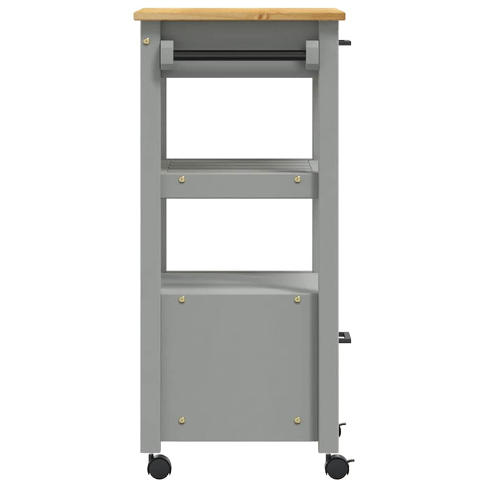 Carrello da Cucina-Scaffale per Cucina MONZA 48x40x88,5 cm in Legno Massello di Pino 701165