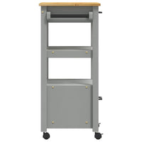 Carrello da Cucina MONZA 48x40x90 cm in Legno Massello di Pino 376083