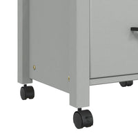 Carrello da Cucina MONZA 48x40x90 cm in Legno Massello di Pino 376083