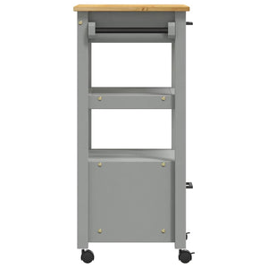 Carrello da Cucina-Scaffale per Cucina MONZA 48x40x88,5 cm in Legno Massello di Pino 590216