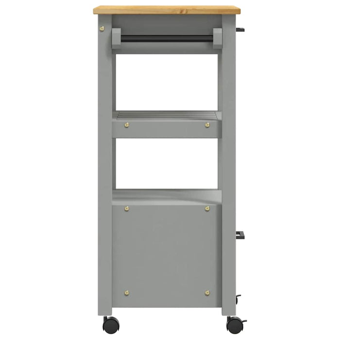 Carrello da Cucina-Scaffale per Cucina MONZA 48x40x88,5 cm in Legno Massello di Pino 590216
