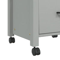 Carrello da Cucina MONZA 48x40x90 cm in Legno Massello di Pino 376086