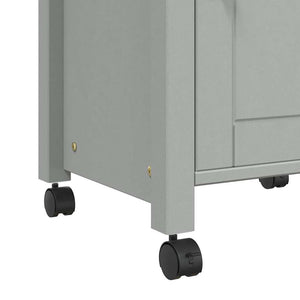 Carrello da Cucina MONZA 48x40x90 cm in Legno Massello di Pino 376089