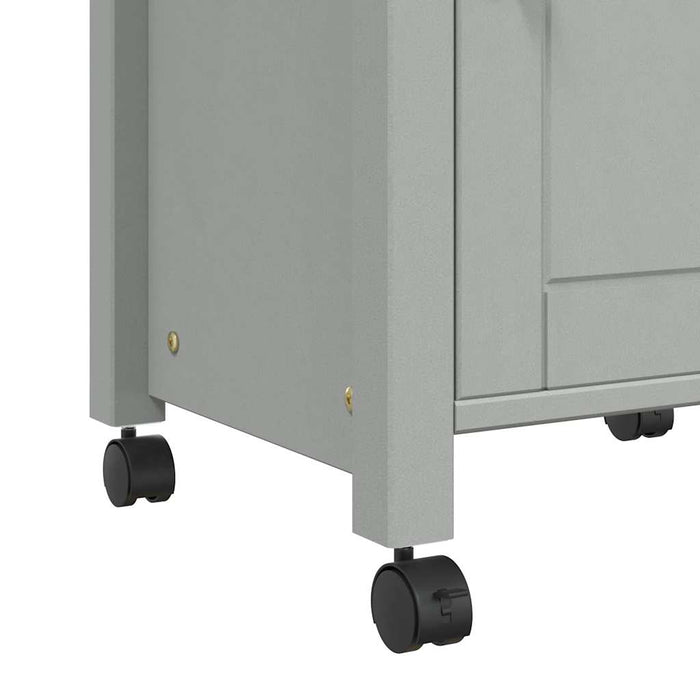 Carrello da Cucina MONZA 48x40x90 cm in Legno Massello di Pino 376089