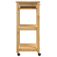 Carrello da Cucina-Scaffale per Cucina MONZA 60x40x88,5 cm in Legno Massello di Pino 951532