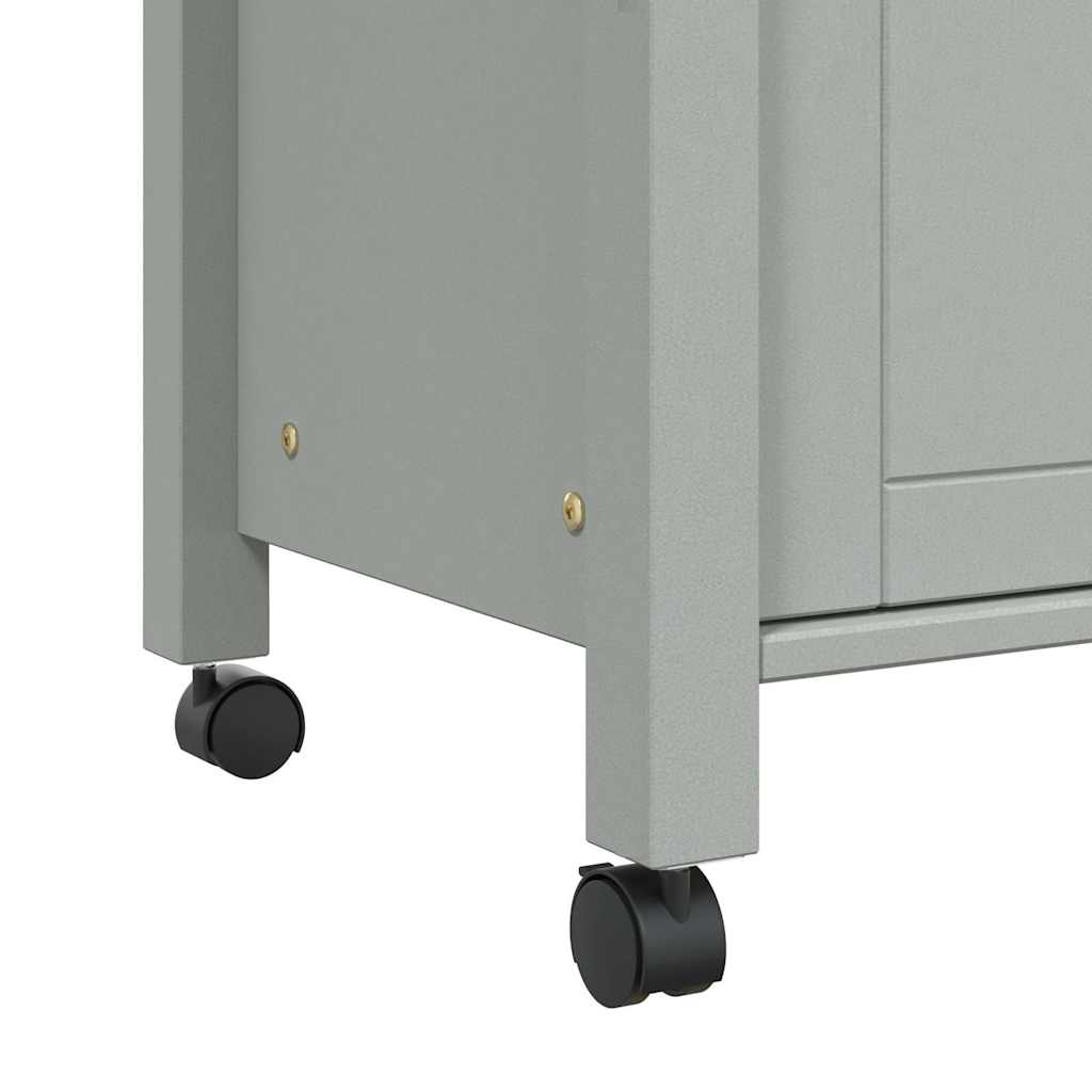 Carrello da Cucina-Scaffale per Cucina MONZA 60x40x88,5 cm in Legno Massello di Pino 243846