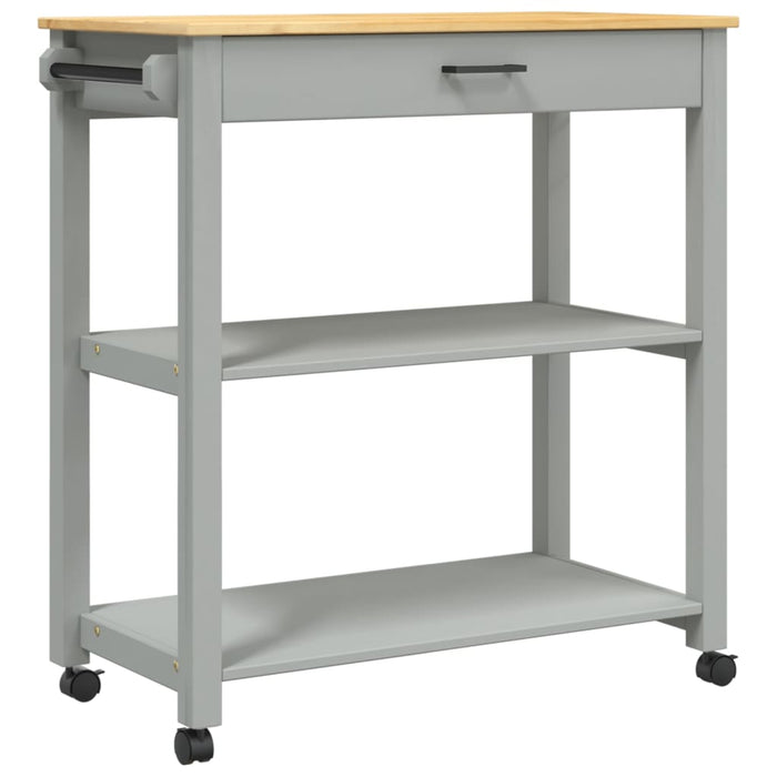 Carrello da Cucina MONZA 84x40x90 cm in Legno Massello di Pinocod mxl 110628