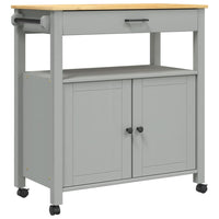 Carrello da Cucina MONZA 84x40x90 cm in Legno Massello di Pinocod mxl 86651