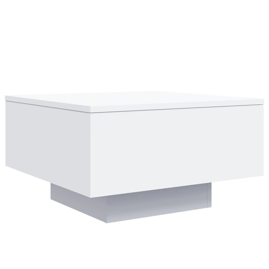 Tavolino da Salotto Bianco 55x55x31 cm in Legno Multistrato 836567