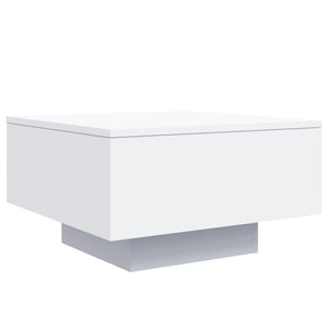 Tavolino da Salotto Bianco 55x55x31 cm in Legno Multistrato 836567