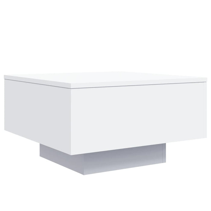 Tavolino da Salotto Bianco 55x55x31 cm in Legno Multistrato 836567