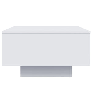 Tavolino da Salotto Bianco 55x55x31 cm in Legno Multistrato 836567