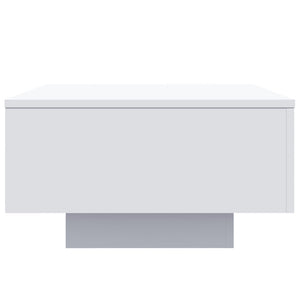 Tavolino da Salotto Bianco 55x55x31 cm in Legno Multistrato 836567