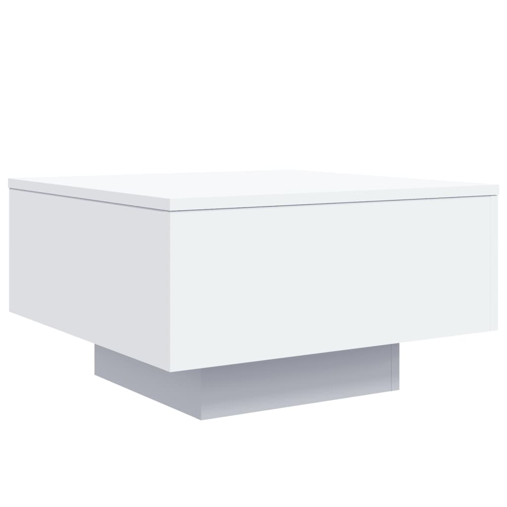 Tavolino da Salotto Bianco 55x55x31 cm in Legno Multistrato 836567