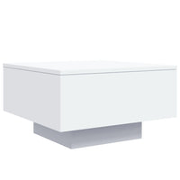 Tavolino da Salotto Bianco 55x55x31 cm in Legno Multistrato 836567
