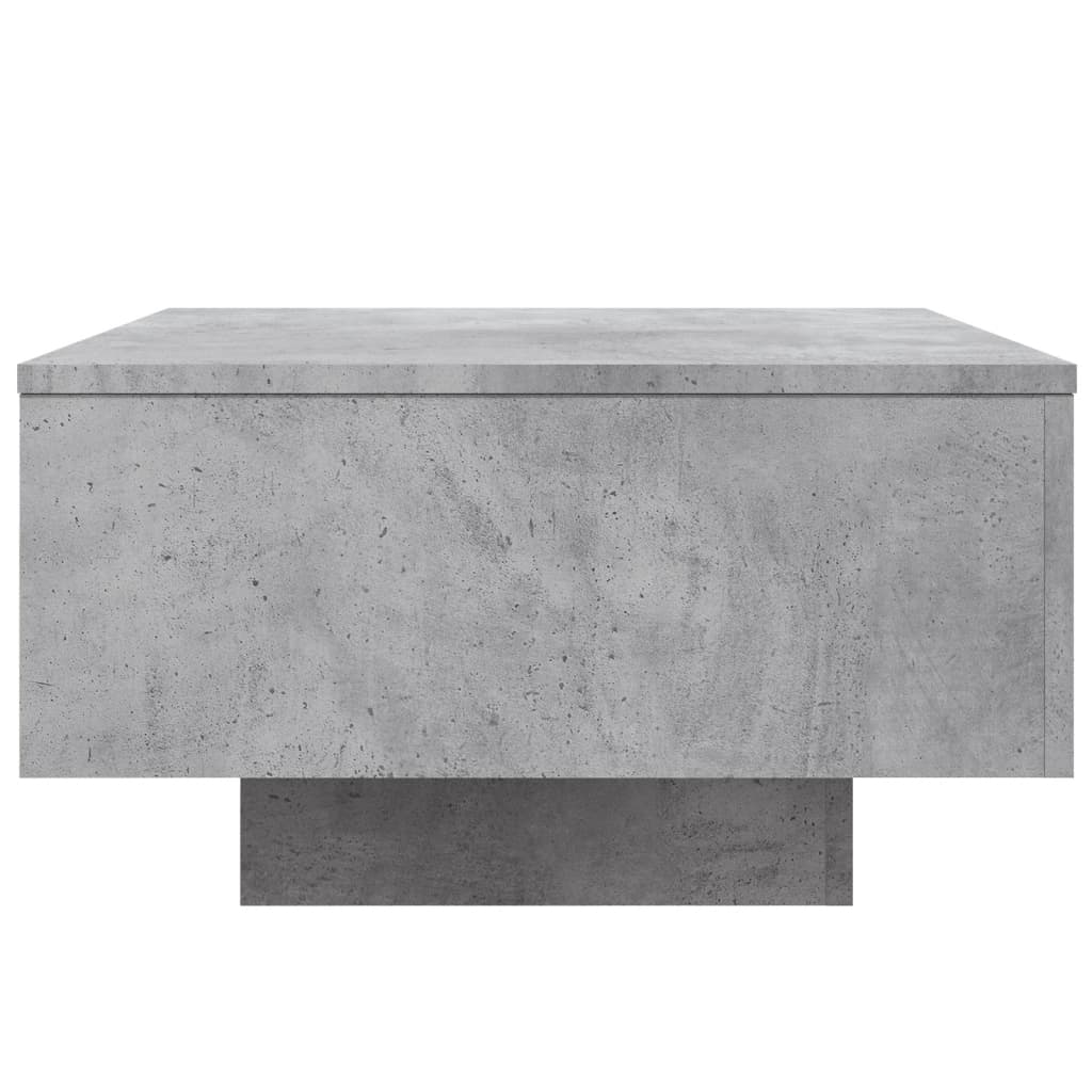 Tavolino da Salotto Grigio Cemento 55x55x31cm Legno Multistrato 836570