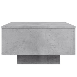 Tavolino da Salotto Grigio Cemento 55x55x31cm Legno Multistrato 836570