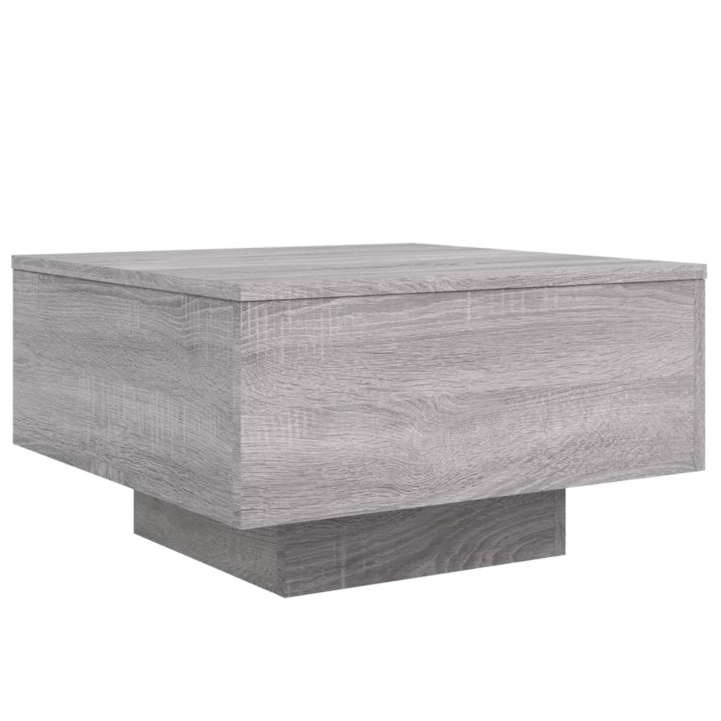 Tavolino da Salotto Grigio Sonoma 55x55x31 cm Legno Multistrato 836572