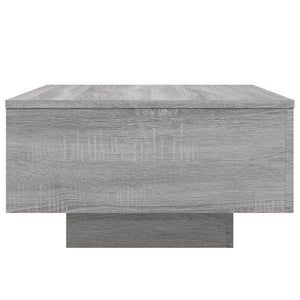 Tavolino da Soggiorno con Luci LED Grigio Sonoma 55x55x31 cm 836579
