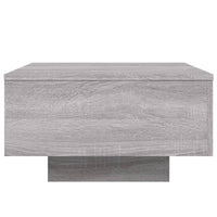 Tavolino da Soggiorno con Luci LED Grigio Sonoma 55x55x31 cm 836579