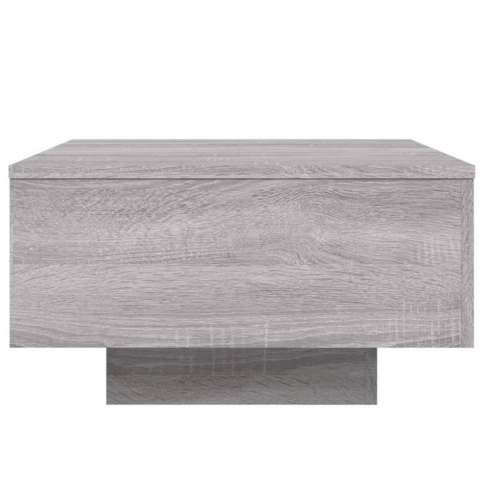Tavolino da Soggiorno con Luci LED Grigio Sonoma 55x55x31 cm 836579