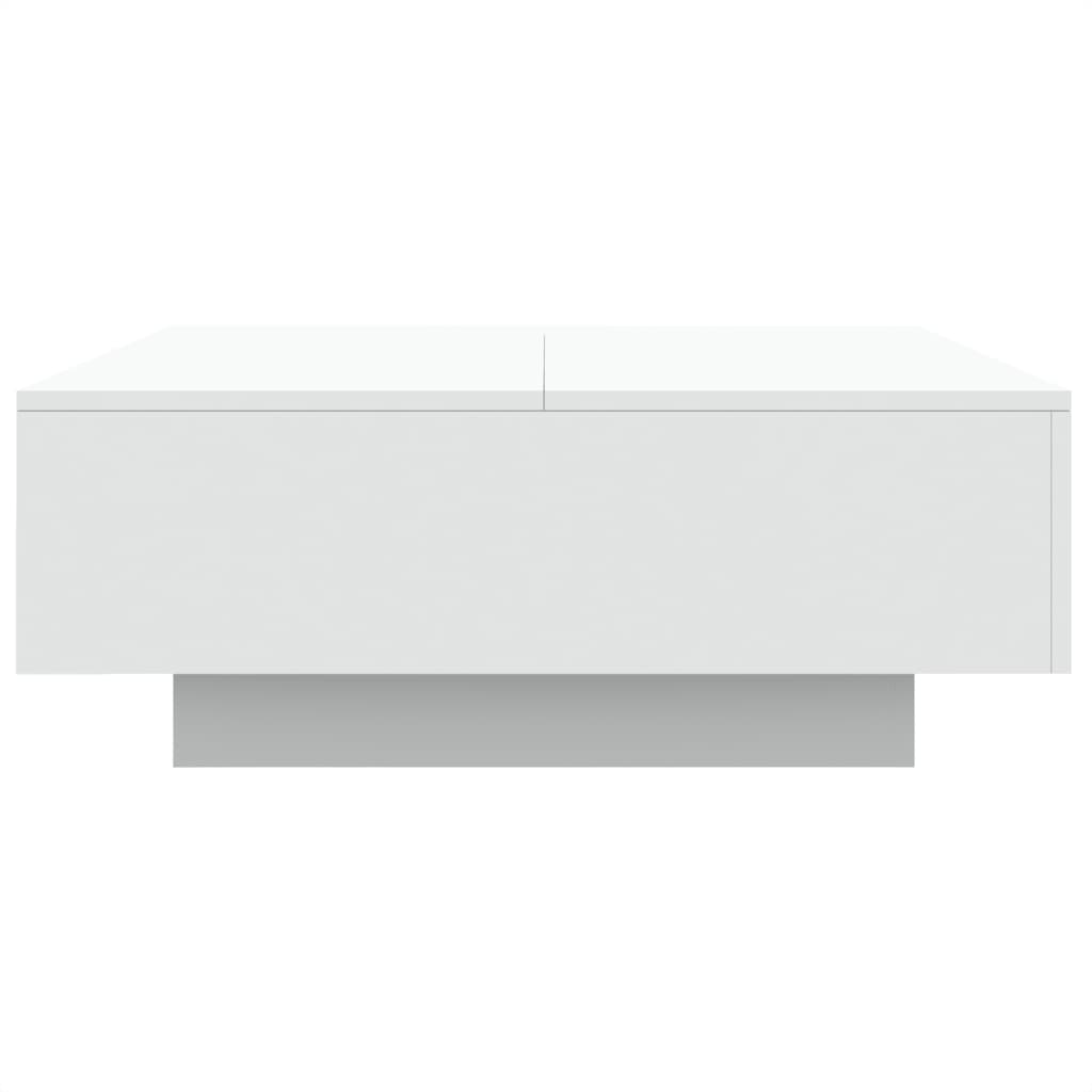 Tavolino da Salotto Bianco 80x80x31 cm in Legno Multistrato 836581