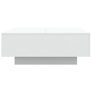 Tavolino da Salotto Bianco 80x80x31 cm in Legno Multistrato 836581