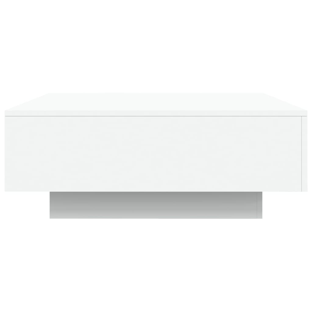 Tavolino da Salotto Bianco 80x80x31 cm in Legno Multistrato 836581
