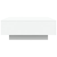 Tavolino da Salotto Bianco 80x80x31 cm in Legno Multistrato 836581