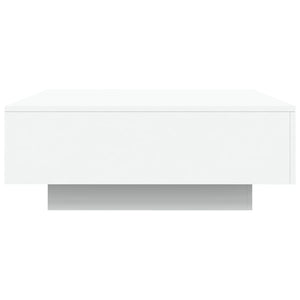 Tavolino da Salotto Bianco 80x80x31 cm in Legno Multistrato 836581