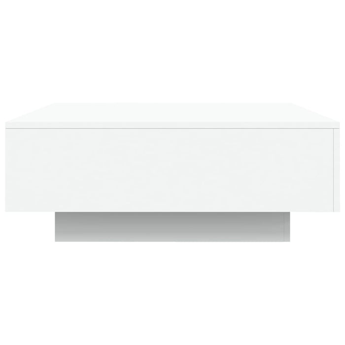 Tavolino da Salotto Bianco 80x80x31 cm in Legno Multistrato 836581