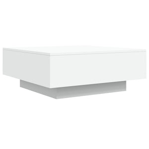 Tavolino da Salotto Bianco 80x80x31 cm in Legno Multistrato 836581