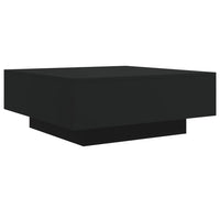 Tavolino da Salotto Nero 80x80x31 cm in Legno Multistratocod mxl 86073