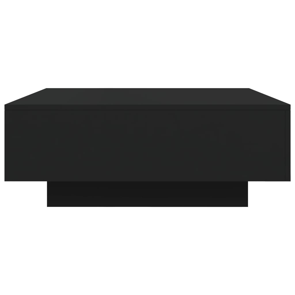 Tavolino da Salotto Nero 80x80x31 cm in Legno Multistrato 836582