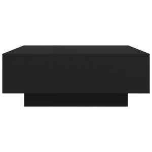 Tavolino da Salotto Nero 80x80x31 cm in Legno Multistrato 836582