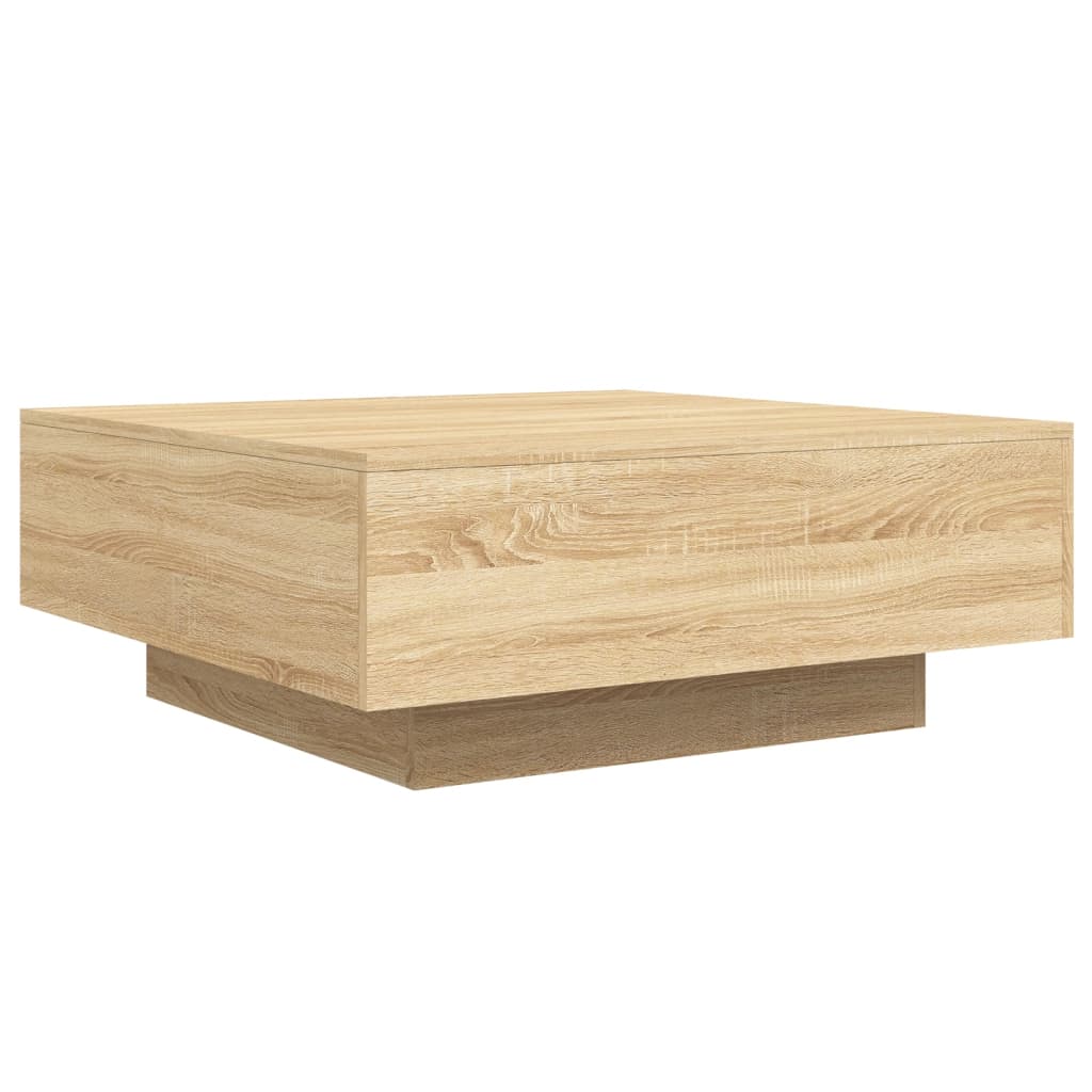 Tavolino da Salotto Rovere Sonoma 80x80x31 cm Legno Multistrato 836583