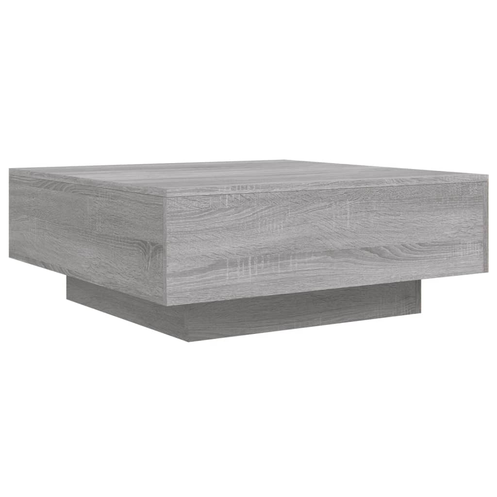 Tavolino da Salotto Grigio Sonoma 80x80x31 cm Legno Multistratocod mxl 134045
