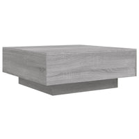 Tavolino da Salotto Grigio Sonoma 80x80x31 cm Legno Multistratocod mxl 134045