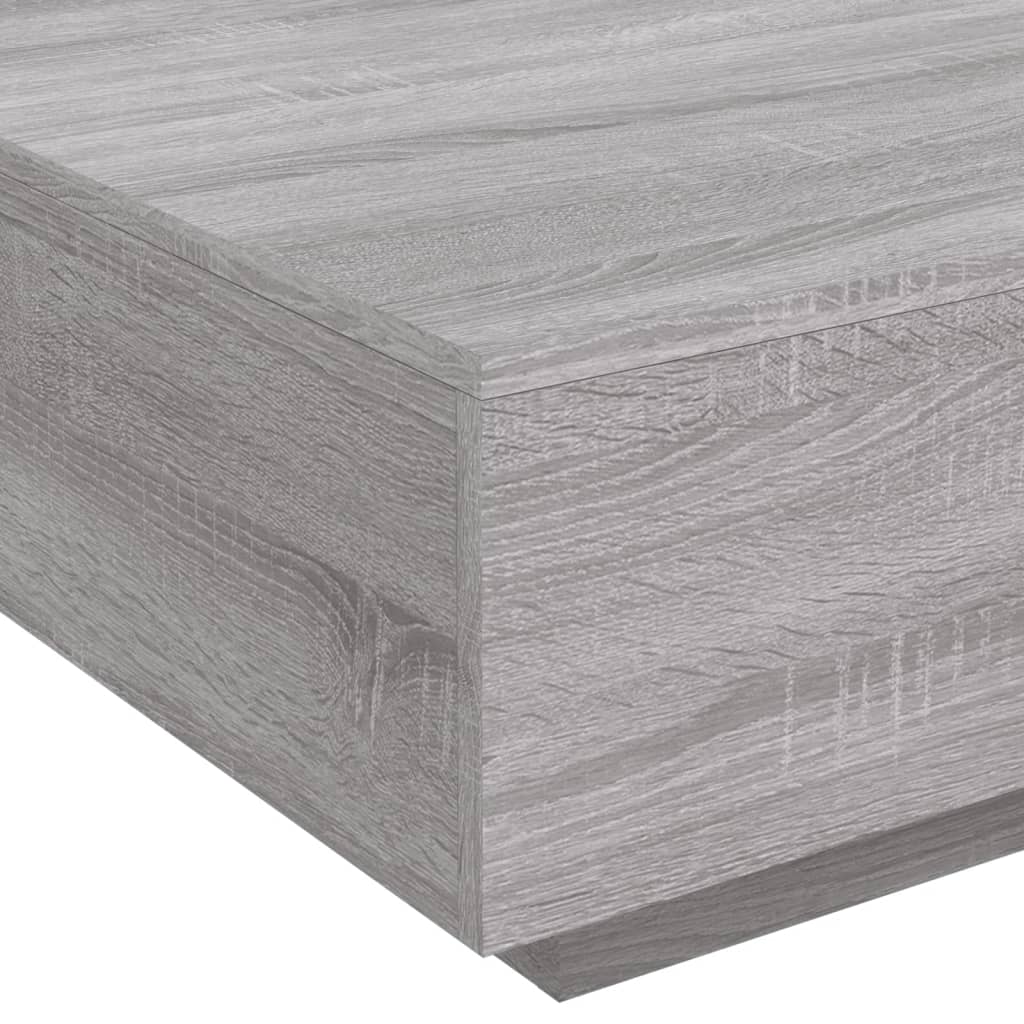 Tavolino da Salotto Grigio Sonoma 80x80x31 cm Legno Multistrato 836586