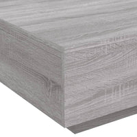 Tavolino da Salotto Grigio Sonoma 80x80x31 cm Legno Multistrato 836586