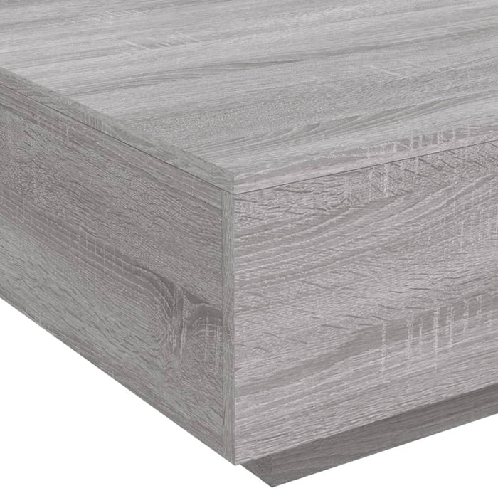 Tavolino da Salotto Grigio Sonoma 80x80x31 cm Legno Multistrato 836586