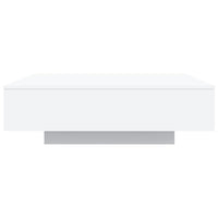 Tavolino da Salotto Bianco 100x100x31 cm in Legno Multistrato 836595