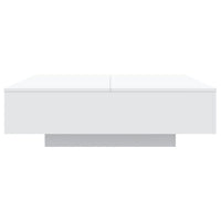 Tavolino da Salotto Bianco 100x100x31 cm in Legno Multistrato 836595