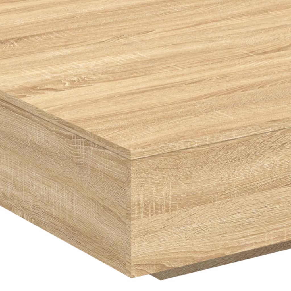 Tavolino Salotto Rovere Sonoma 100x100x31 cm Legno Multistrato 836597