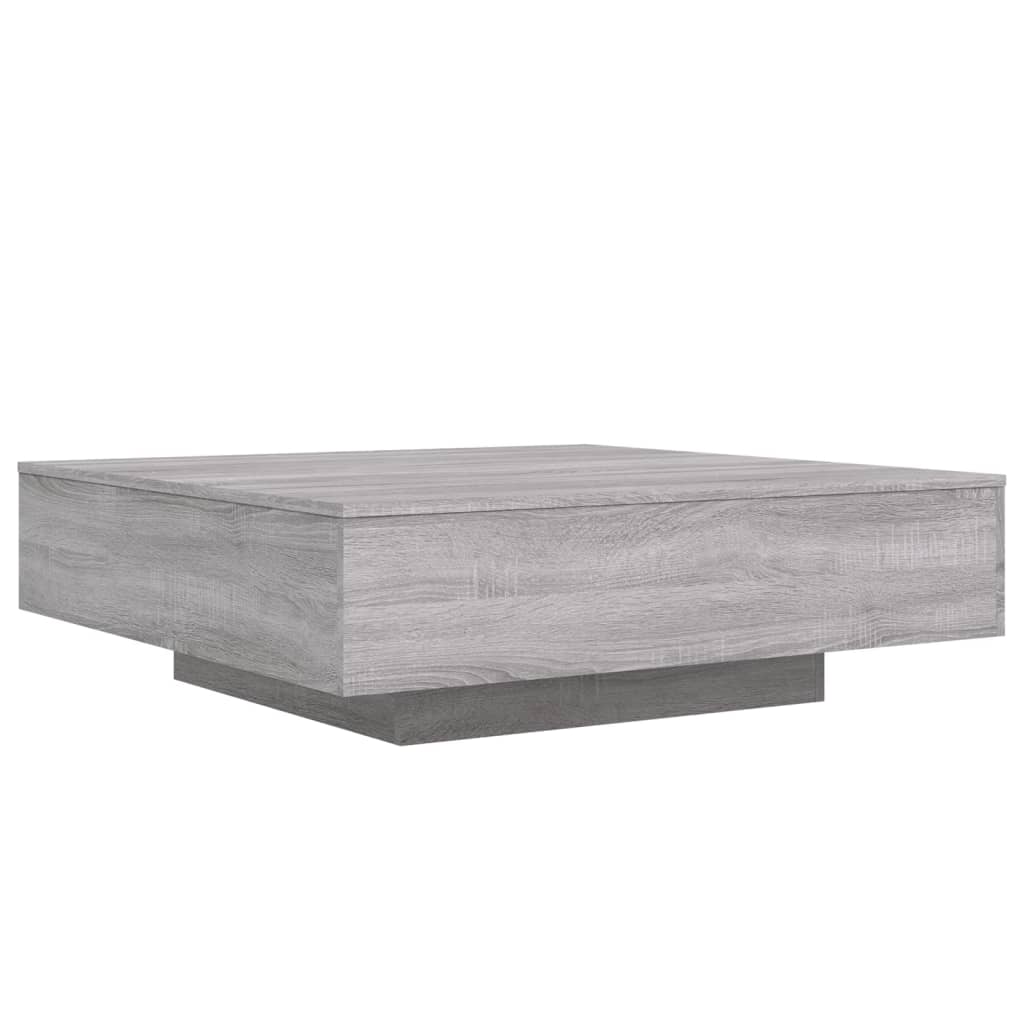 Tavolino Salotto Grigio Sonoma 100x100x31 cm Legno Multistrato