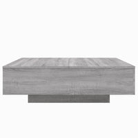 Tavolino Salotto-Tavolino da Soggiorno Grigio Sonoma 100x100x31 cm Legno Multistrato