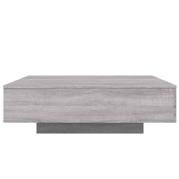 Tavolino Salotto-Tavolino da Soggiorno Grigio Sonoma 100x100x31 cm Legno Multistrato