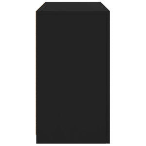 Credenza con Luci LED Nera 60,5x37x67 cm 836617