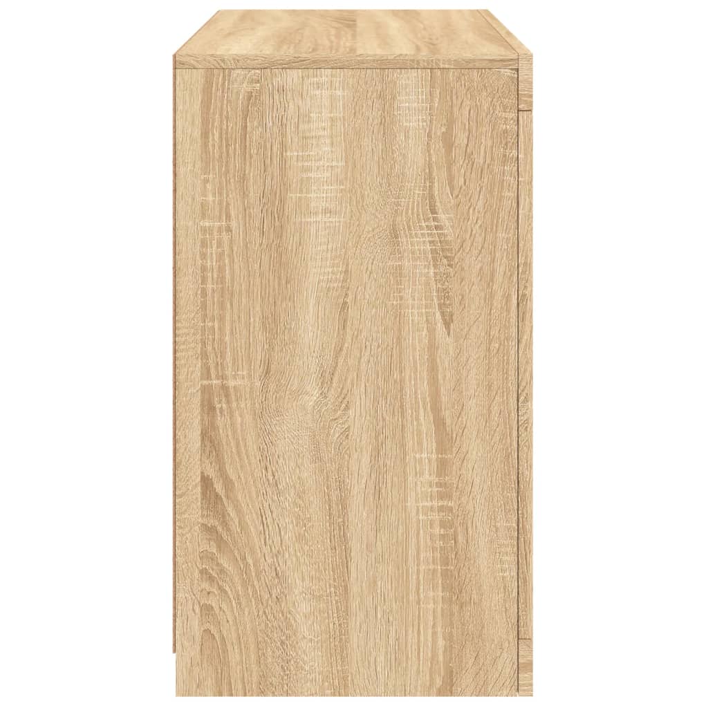 Credenza con Luci LED Rovere Sonoma 60,5x37x67 cm 836618