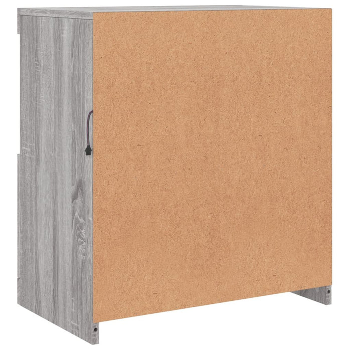 Credenza con Luci LED Grigio Sonoma 60,5x37x67 cm 836621